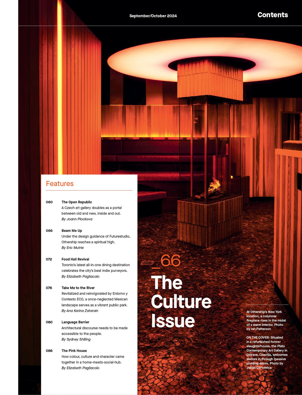 The Culture Issue | September/October 2024