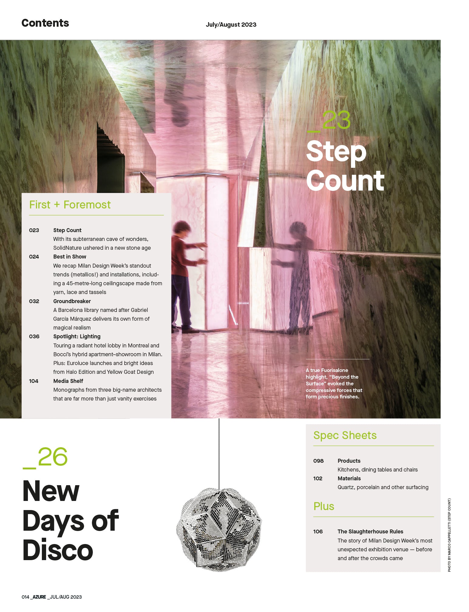 THE ANNUAL AZ AWARDS | JULY/AUGUST 2023 ISSUE