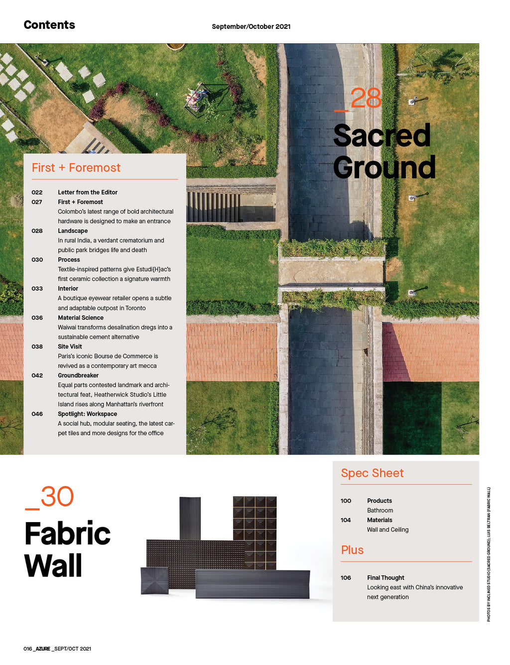 The Transformative Architecture Issue, September/October 2021
