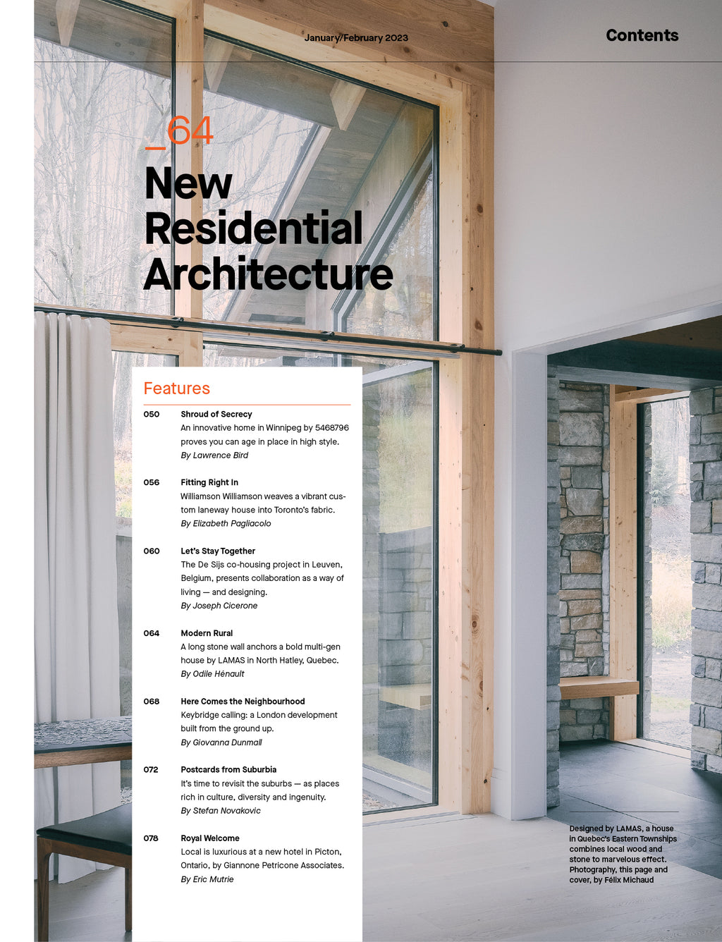 The Brilliant Residential Architecture | January/February 2023 Issue